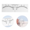 100PCS Eyebrow Ruler Stencils Disposable PVC Clear Scale Brow Microblading