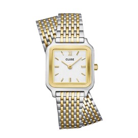 Cruz Gracieuse Petite CW11814 Women's Watch, Silver Gold, multicolor (white /silver), Classic