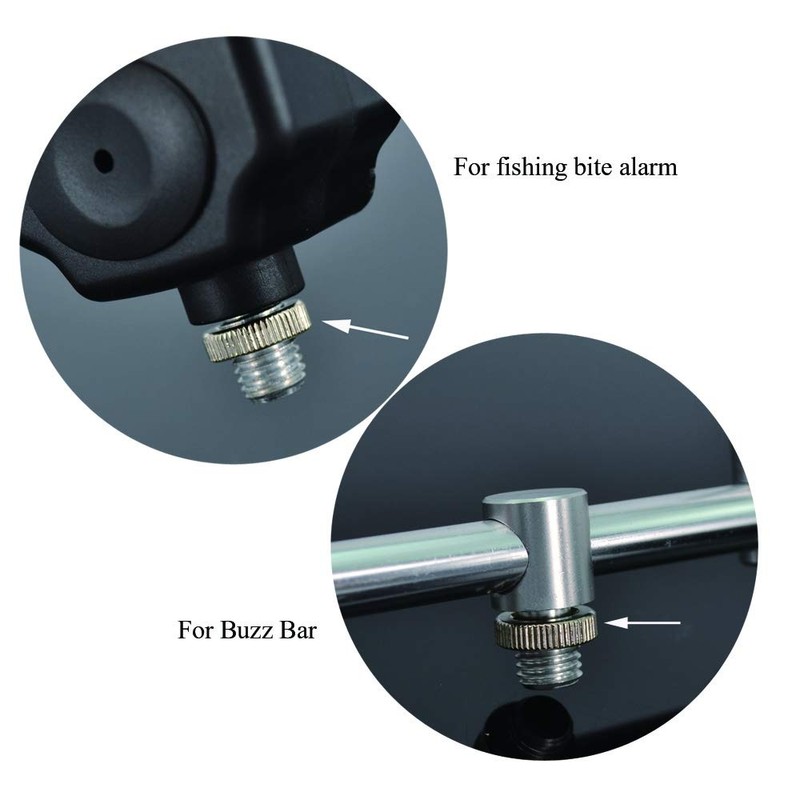 leisurelite 10 x Stainless Bank Stick Bite Alarm Locking Nuts.