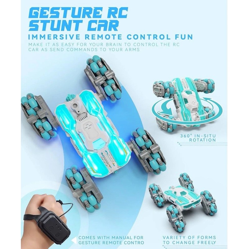 Opmind 8WD Remote Control Stunt Cars, 2.4Ghz Gesture Sensing with