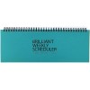 Paperian Brilliant Weekly Scheduler Desk Pad Planner 60 Sheets Blue