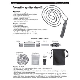 Penn State Industries PKATHNCH Aromatherapy Necklace Woodturning Kit (1pack in Chrome)
