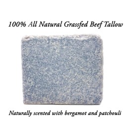 HUNTER CATTLE CO. EST'D 2004 HC Meadow Bloom Jabón de barra de sálaga – sal marina y pachulí paquete de 2 – Hecho con barra de jabón 100% natural alimentada con hierba – Ideal para jabón facial o corporal