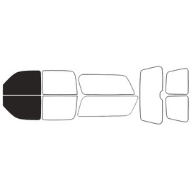 Rvinyl Window Tint Kit Compatible with GMC Yukon 2000-2006 (XL) - Front Precut Kit - 20%