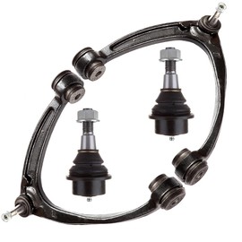 SCITOO 4pcs Suspension Kit For 2007-2014 For Chevy Silverado 1500 2007-2010 Tahoe Suburban 1500 Avalanche 2007-2014 For GMC Sierra 1500 w/Suspension Parts Upper Control Arm Lower Ball Joint