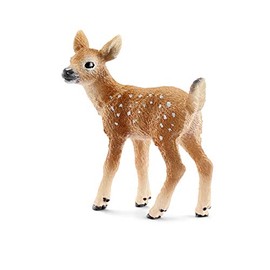 Schleich Fawn with Tail (White)