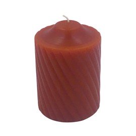 15 Hour Lightly Scented Votive Candles with a Textured Surface 19 Candles Per Box Made in The USA (Burnt Orange/Pumpkin Delight Scent)