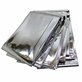 Global 5 Emergency Rescue Space Thermal Mylar Blankets 84 x 52 New ! Free Shipping !