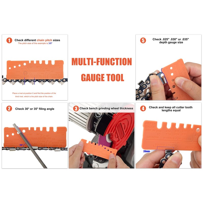 Hipa 12 Pack Chainsaw File, Chainsaw Sharpener Kit, 5/32", 3/16",