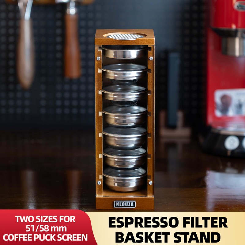 58mm Espresso Filter Basket Stand Compatible with Portafilter Filter Basket