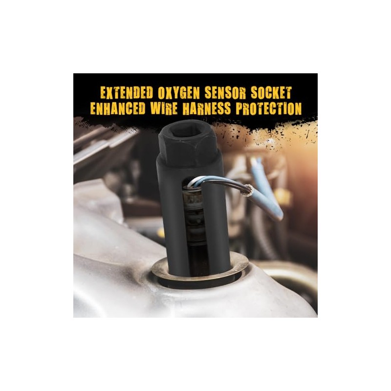 O2 Sensor Socket, 1/2 Inch Drive by 7/8 Inch Oxygen