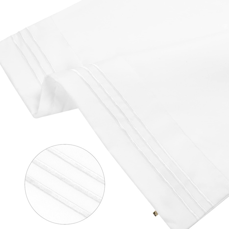 PiccoCasa Embroidered Small Size Soft Brushed Microfiber Pillowcases 2 Pack,
