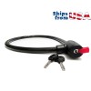 MMG Anti-theft cable lock, 70-inch steel cable (2 keys) safe,