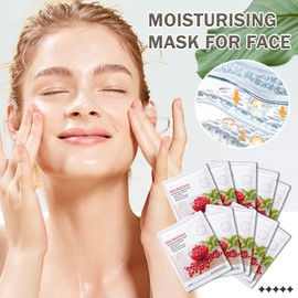 WENJLYJ 10PCS Face Mask Set,Moisturizing Facial Sheet Mask,Hydrating Face Mask Skin Care(F)