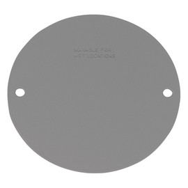 Sigma Electric, Gray 14241 Round Blank Stamped Cover