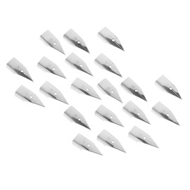 Ciieeo 20pcs Replacement Steel Nibs for Fountain Pen Calligraphy Nibs for Writing and Art Easy to Install for Students and Beginners Suitable for Home Office and School Use