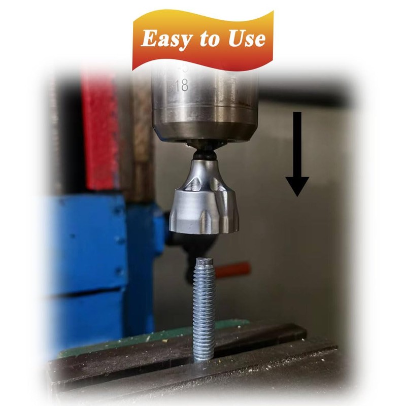 Teocpai Deburring External Chamfer Tool Bolt Thread Repair Tool Deburring