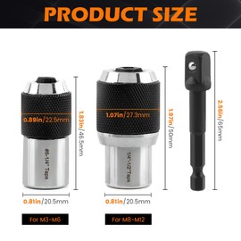 Tap Socket Set, 2pcs Tap Sockets With 1pc 3/8" Socket Adapter, Adjustable Taps Extractor Tool, Durable Threading-Tap Extractors for Taps Reamers Screw Extractors(COLOR:Black)