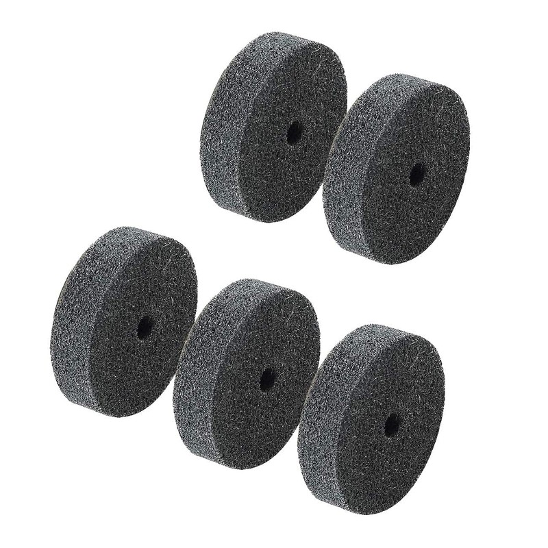 𝐋𝐮𝐨 𝐤𝐞 5 Pcs 3'' Fiber Buffing Wheel - 3/8''