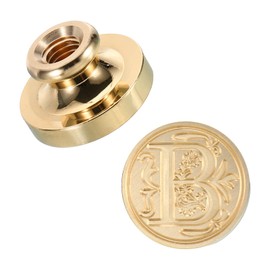 PATIKIL Alphabet B Wax Seal Stamp, Initial Letter Sealing Wax Stamp Classic Retro Brass Head for Envelope Invitation Cards