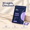 Parches para dormir para adultos, sin melatonina, magnesio, 30 parches