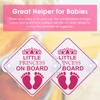 cobee Car Safety Warning Signs Sticker, 2 Pcs Little Princess