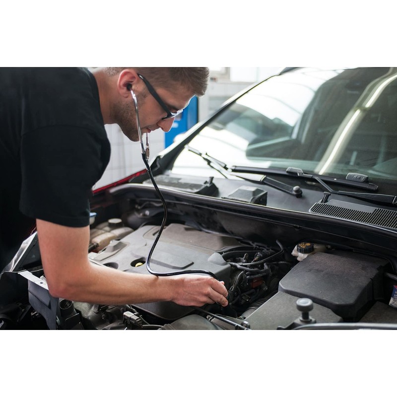 BRILLIANT TOOLS BT586000 Mechanic's Stethoscope [Powered by KS Tools], 3-Piece