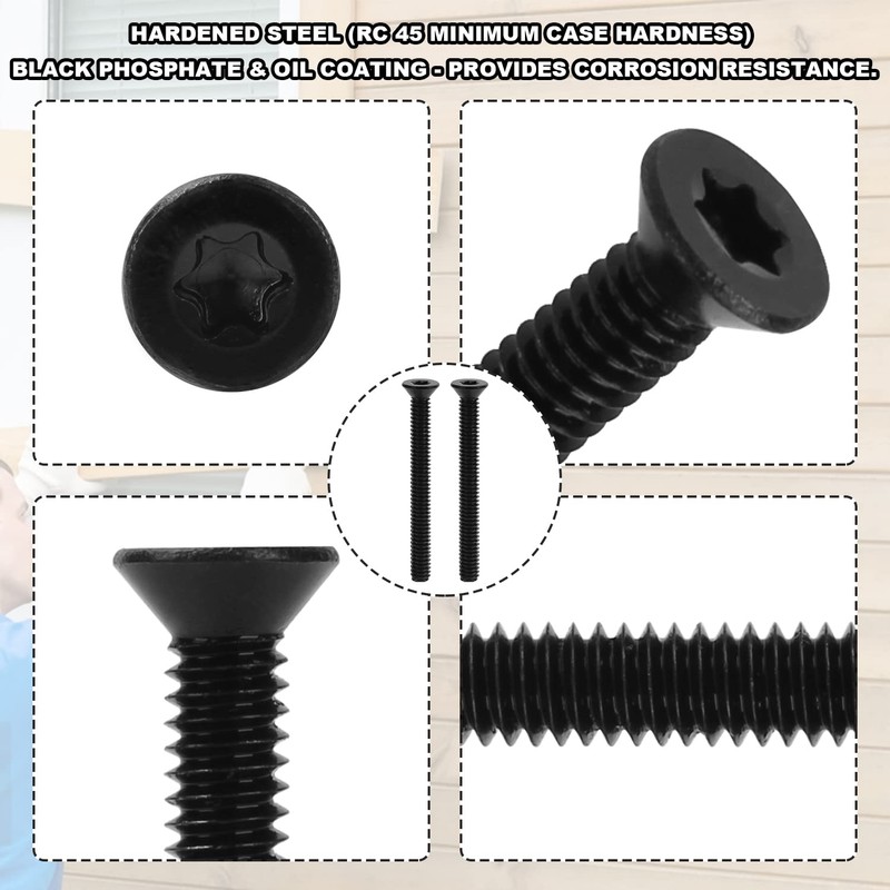 1/4-20 x 2 1/2 Flat Head Trailer Deck Floorboard Thread