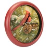 Mark Feldstein Wild Wings December Dawn Cardinal Round Red Frame