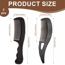 LQIOACU 2 Pieces Anti Dandruff Comb Massage Comb with Hollow Teeth for Men and Women Removes Dandruff and Dirt