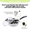Eggssentials Egg Poacher Pan Nonstick Poached Egg Maker, Stainless Steel