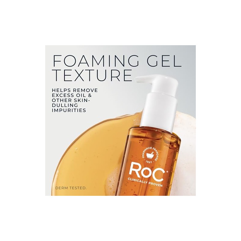 Roc Multi Correxion Revive Limpiador Facial Gel Brillante Vitamina Ácido