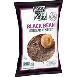Food Should Taste Good, Tortilla Chips, Multigrain Bean Chips, Black Bean, 5.5 oz (Pack of 1)