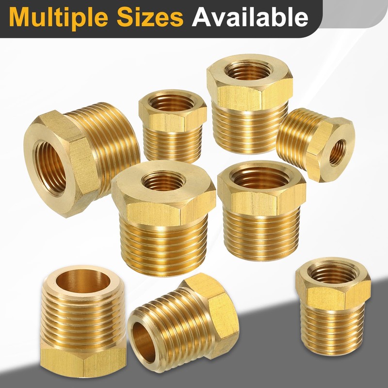 QUARKZMAN Pack of 2 1/2 BSPT Male x 1/8 NPT