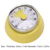 Home Timer, Extensive Use Visual Timer for Kitchen (Pale Yellow)