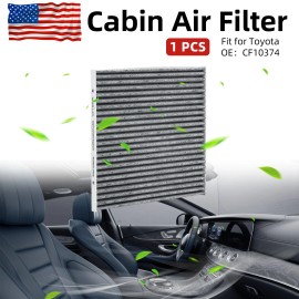 VEHITO Cabin Air Filter Charcoal A/C Filter for Dodge Pontiac Toyota 87139YZZ09 C35644