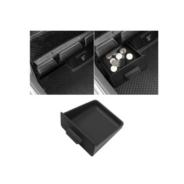Center Console Storage Drawer Compatible with Dodge 2019-2026 RAM 1500 2500 3500 Interior Accessories Silicone Material Storage Box Insert Organizer Tray (Only Fit Models with Cubby)