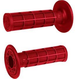 MX ODI Old Dutch International Ruffian Full Waffle Single Ply Grips - Red