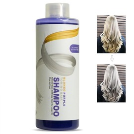 Pemarlis 500 ml Anti-Yellow Tint Shampoo, Anti-Yellow Shampoo for Blonde, Grey and White Hair, Purple Shampoo for Bleached and Lightened Hair, Blonde Shampoo
