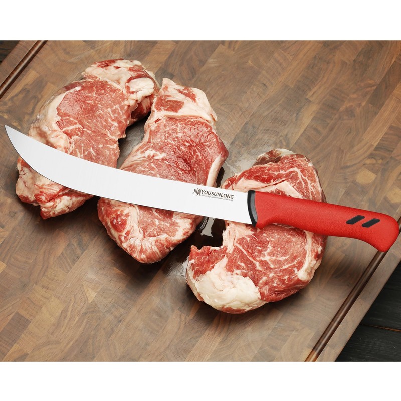 YOUSUNLONG Breaking Butcher Knife - 10 Inch Cimiter Steak Knives