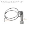 sourcing map 6Pcs Double Wire Hose Clamp, 28-32mm Adjustable Stainless