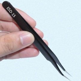 Premium Professional Straight and Curved Tweezers for Beadwork I-type Tweezers 9ea