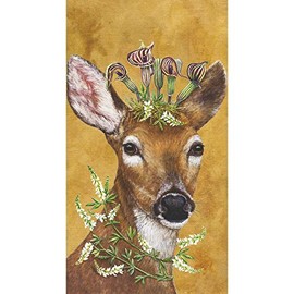 Paperproducts Design 3412107 Guest Towel with Woodland Princess Design by Vicki Sawyer, 5 x 8", Multi
