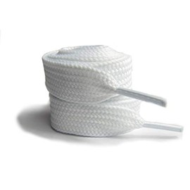 maxstrapz Big Wide Shoelaces 10mm and 15mm Fat Shoe laces for Skate shoes … (15mm, White)