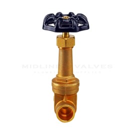 Everflow Supplies 44121-NL 1/2" Long Bonnet Gate Valve With Solder Cup Connections