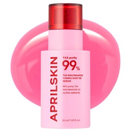 APRILSKIN TXA Niacinamide Toning Shot 99 Spicule Facial Serum｜Skin Booster Serum for Brightening and Pore Care｜99% High-Purity Tranexamic Acid 3% + Niacinamide 5%｜Korean Skin Care｜1.01 fl. oz.