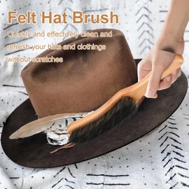 Felt Hat Brush,Felt Hat Cleaner Cowboy Hat Brush Cleaning Kit Hat Brush,Cowboy Hat Cleaner Easily Removes Dust Fuzz and Lint for Shoes Hats and Clothes