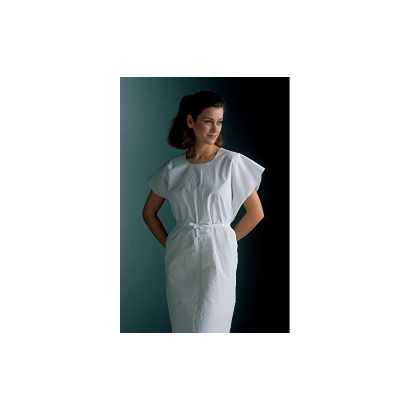 Graham Medical 222 3-Ply Tissue Exam Gown, 30" Width, 42"