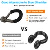 TSUGAMI Synthetic Car Soft Shackle, 2PCS 38000LBS Breaking Strength Road