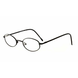 Calabria Flex Plus KIDS 84 Oval Blue Light Blocking Reading Glasses +0.75 Matte Black Girls